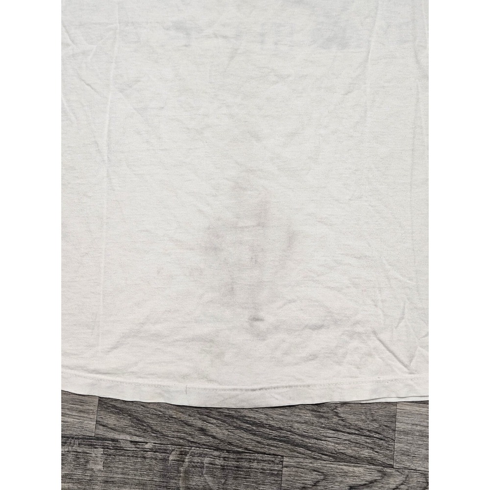 Vintage 90's Aliens Graphic Type White T-Shirt Size Large Single Stitched - Picture 8 of 8